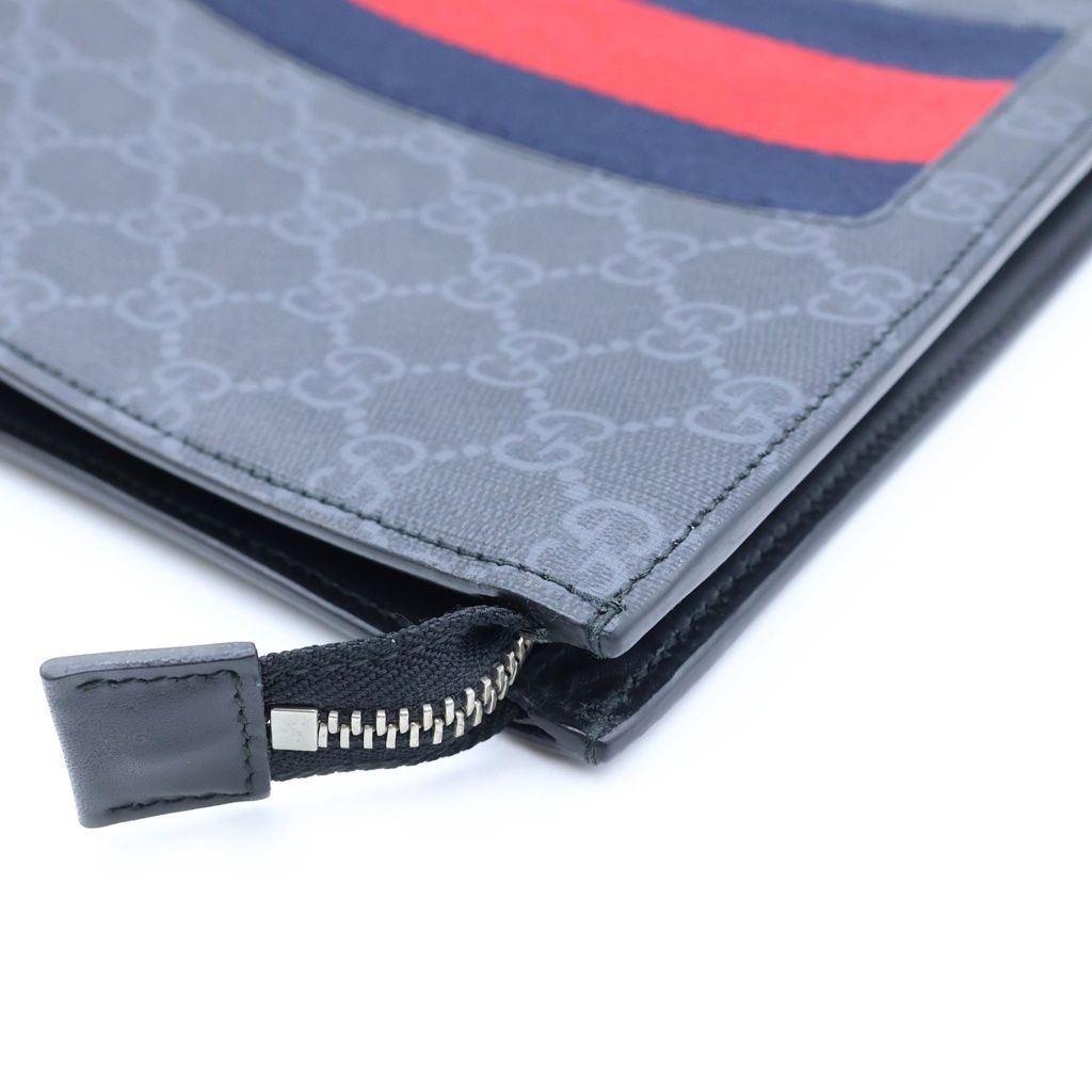 Gucci GG Supreme Clutch Leather Black — view 6