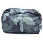 Prada Triangle Logo Camouflage Pouch Nylon Black Green — view 2