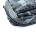 Prada Triangle Logo Camouflage Pouch Nylon Black Green — view 7