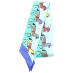 Hermes Rocabar Twilly Carre Green Scarf