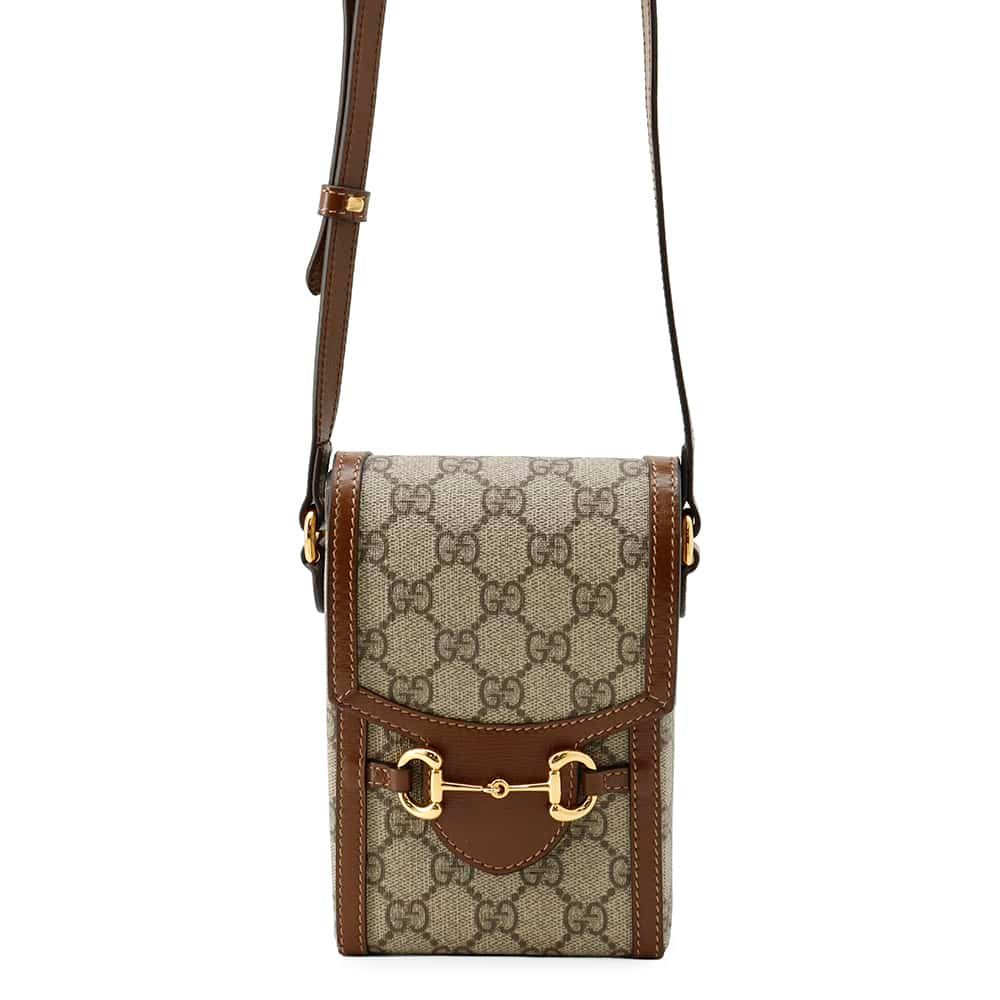 Gucci Shoulder Bag GG Supreme Horsebit 1955