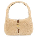 Saint Laurent Paris Handbag Le 5 A 7 Mini Hobo Shearling Leather