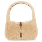 Saint Laurent Paris Handbag Le 5 A 7 Mini Hobo Shearling Leather