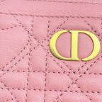 Dior Coin Purse Caro Lavender Lambskin Card Case — view 5