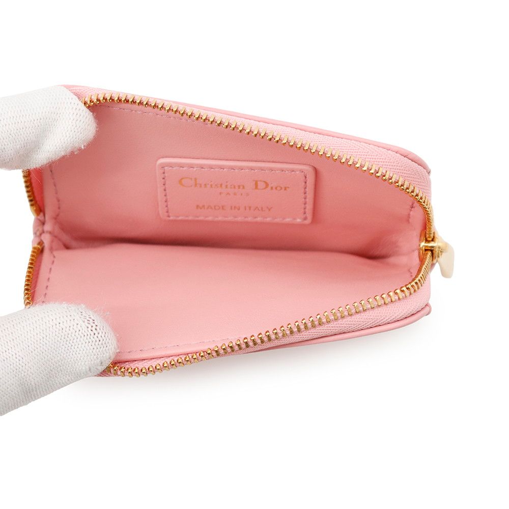 Dior Coin Purse Caro Lavender Lambskin Card Case — view 4