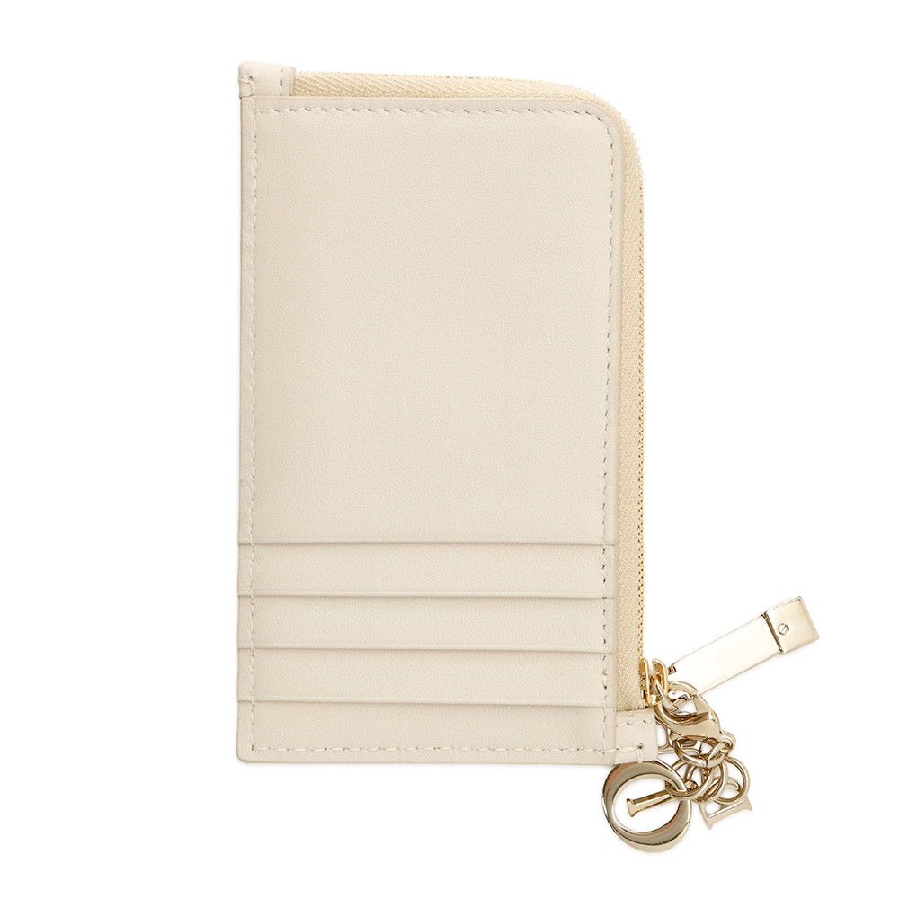 Dior Card Case Lady Cosmos Zip Cannage Lambskin — view 3