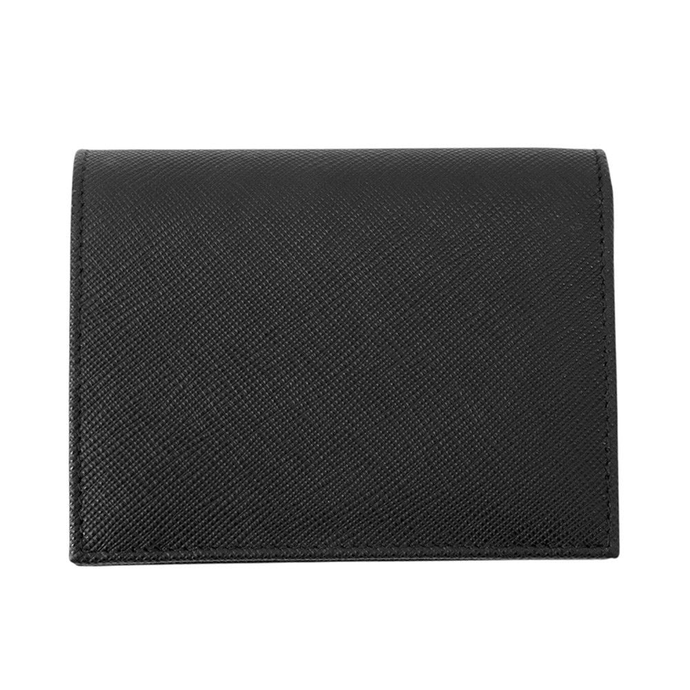 Prada Bifold Wallet Saffiano Multicolor Compact Black — view 3