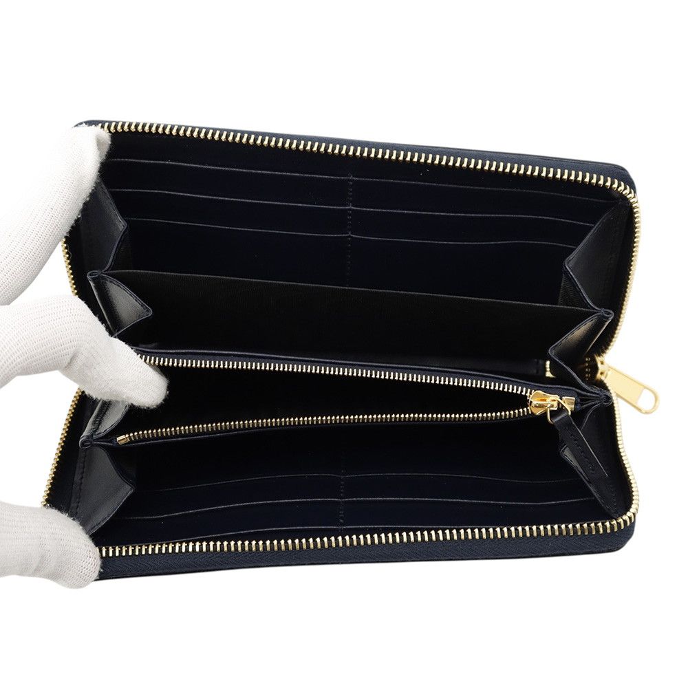 Gucci Wallet Horsebit 1955 Zip Around Canvas Leather Black — view 4