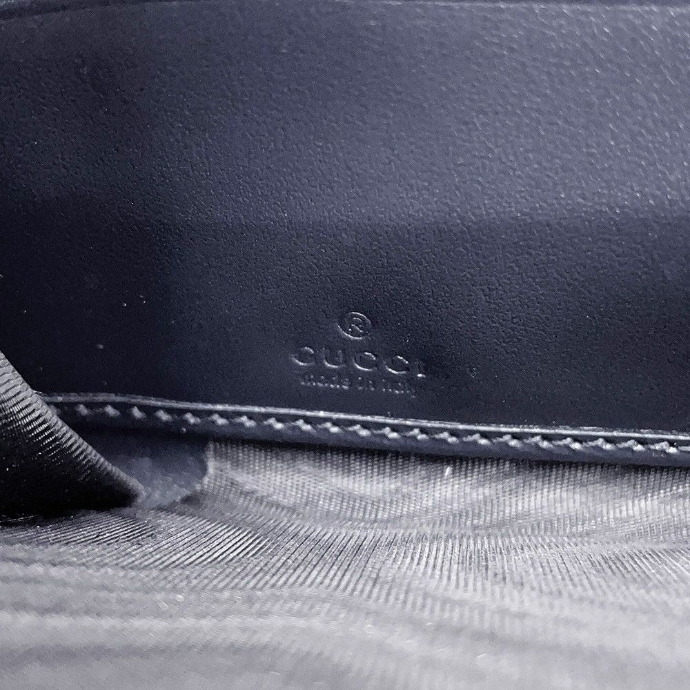 Gucci Wallet Horsebit 1955 Zip Around Canvas Leather Black — view 8