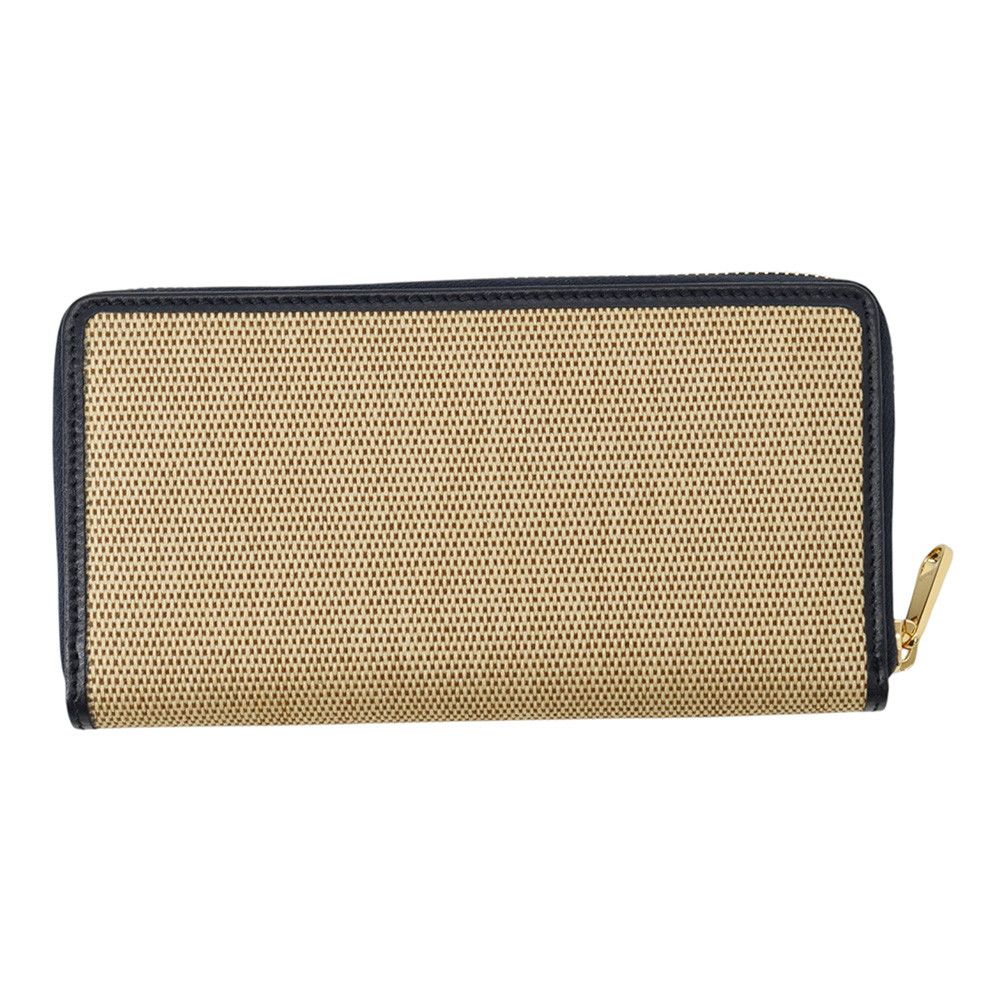 Gucci Wallet Horsebit 1955 Zip Around Canvas Leather Black — view 3