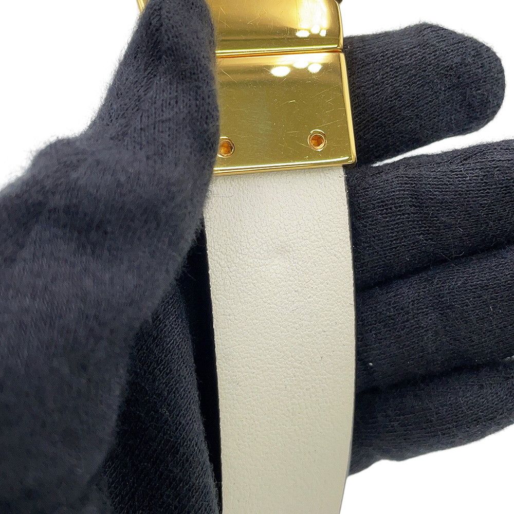 Dior Belt Reversible Smooth Calf Leather Black White — view 8