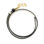 Dior Belt Reversible Smooth Calf Leather Black White — view 3