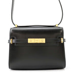 Saint Laurent Paris Shoulder Bag Manhattan Mini Leather Black