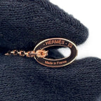 Hermes Necklace Mini Pop H Vert Peppermint Pink Gold — view 7