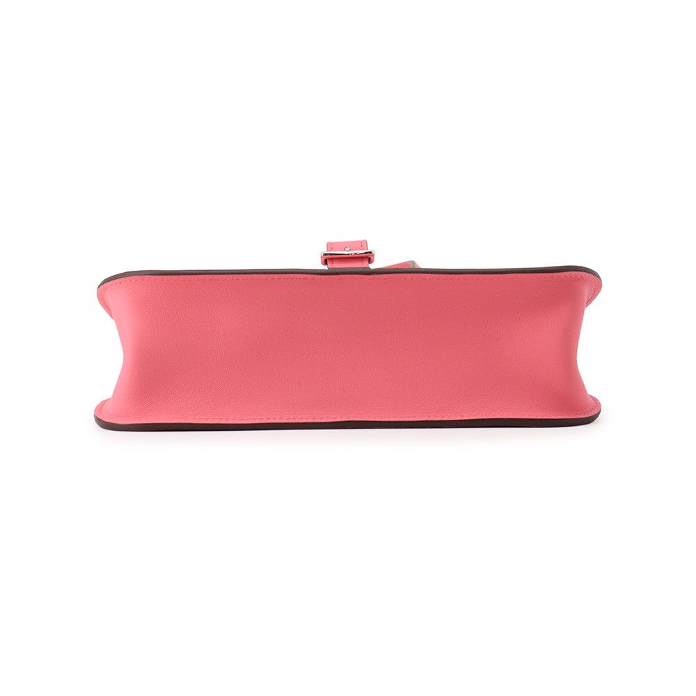 Hermes Handbag Halzan Mini Rose Azare Silver Swift 2-Way — view 3