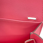 Hermes Handbag Halzan Mini Rose Azare Silver Swift 2-Way — view 8