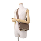 Hermes Shoulder Bag Geta Etoupe Gold Chevre Mysore — view 4