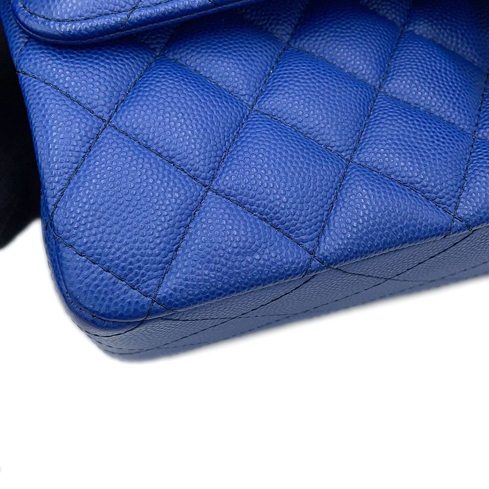 Chanel Chain Shoulder Bag Quilted 25 CC Logo Double Caviar Leather — view 8