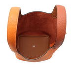 Hermes Picotin Lock PM Casaque Orange Cuible Gold Silver Taurillon Clemence — view 5