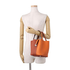 Hermes Picotin Lock PM Casaque Orange Cuible Gold Silver Taurillon Clemence — view 4