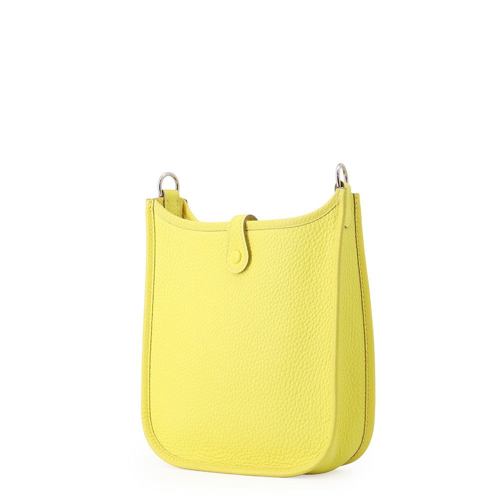 Hermes Evelyne TPM Amazon Maxi Quadrille Lime Silver Taurillon Clemence — view 2
