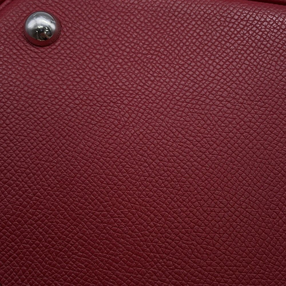 Hermes Handbag Bo Relax 35 Rouge Ash Silver Epsom Souple — view 7