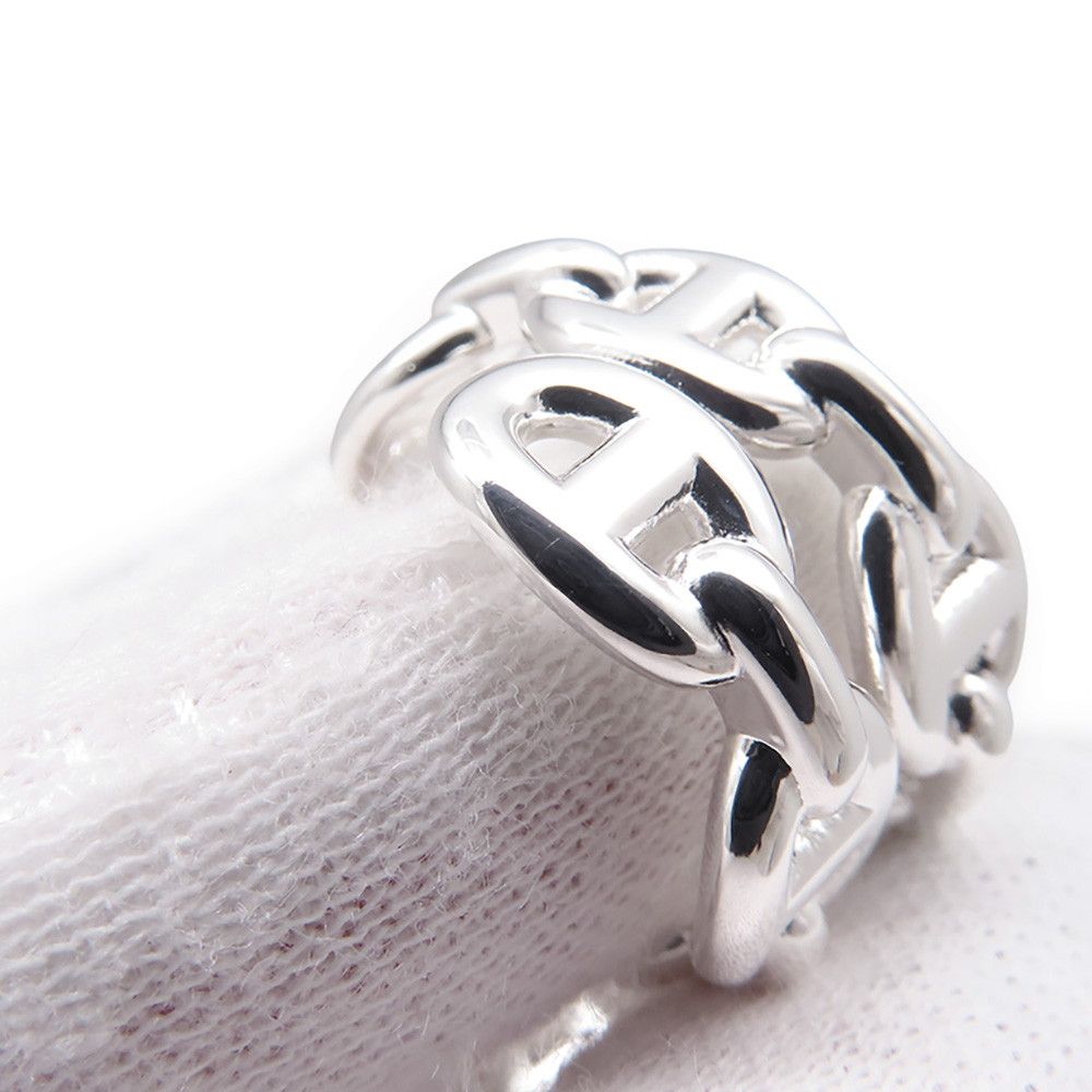 Hermes Ring Chaine D'ancre Enchainee Double — view 4