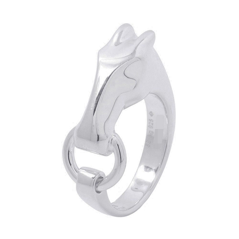 Hermes Ring Gallop Silver