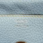 Hermes Handbag Lindy 34 Taurillon Clemence Blue Pale Silver 2-Way Bag — view 5
