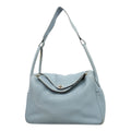 Hermes Handbag Lindy 34 Taurillon Clemence Blue Pale Silver 2-Way Bag