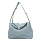 Hermes Handbag Lindy 34 Taurillon Clemence Blue Pale Silver 2-Way Bag