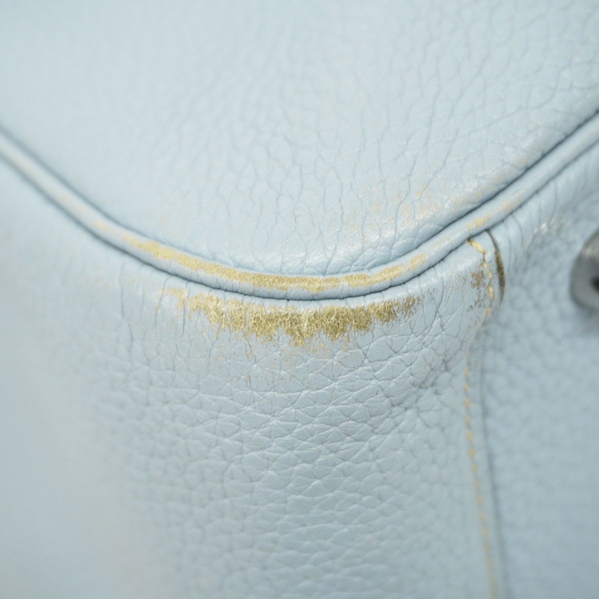 Hermes Handbag Lindy 34 Taurillon Clemence Blue Pale Silver 2-Way Bag — view 7