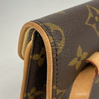 Louis Vuitton Waist Bag Monogram Pochette Florentine Brown — view 7