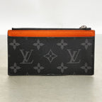 Louis Vuitton Monogram Eclipse Coin Card Holder Black Sunset Orange — view 8