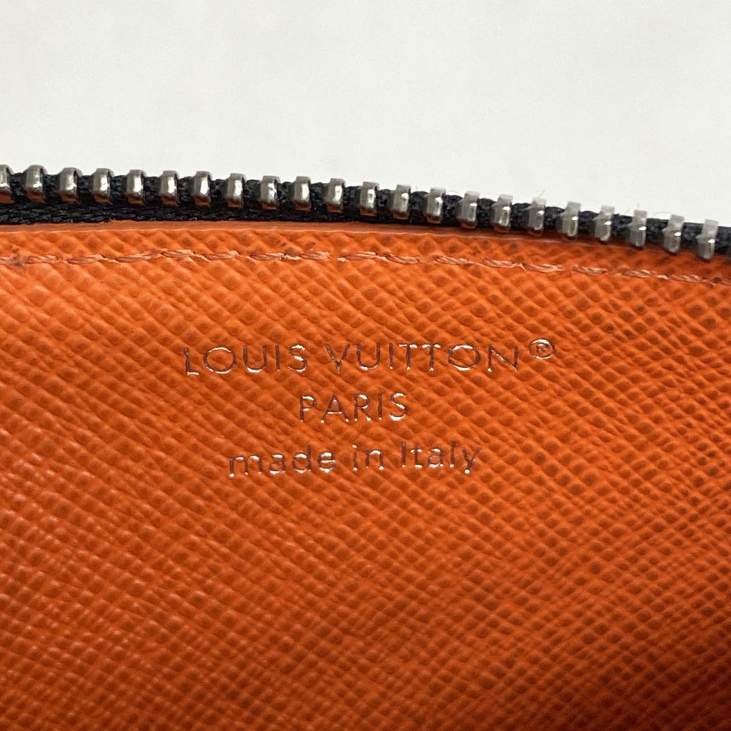 Louis Vuitton Monogram Eclipse Coin Card Holder Black Sunset Orange — view 4