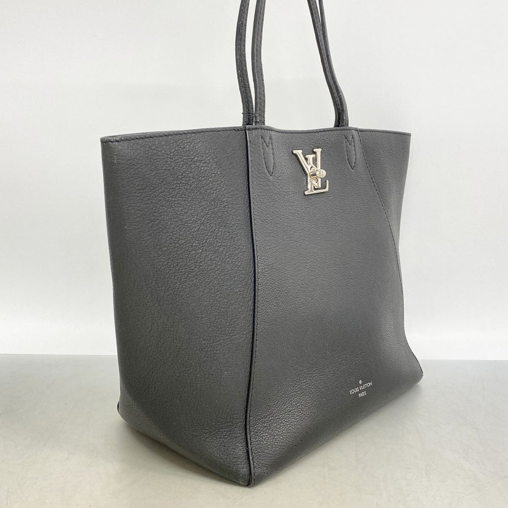 Louis Vuitton Tote Bag Taurillon Lockme Cabas Noir — view 2
