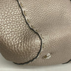 Fendi Tote Bag Selleria Leather Greige Silver — view 6