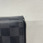 Louis Vuitton Wallet Damier Graphite Zippy Vertical Black Gray Vintage — view 6