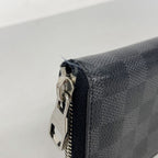 Louis Vuitton Wallet Damier Graphite Zippy Vertical Black Gray Vintage — view 5