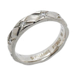 Chanel Ring Quilted Full Diamond Platinum