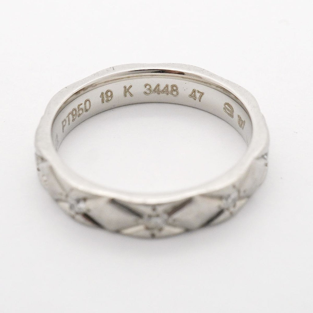 Chanel Ring Quilted Full Diamond Platinum — view 5