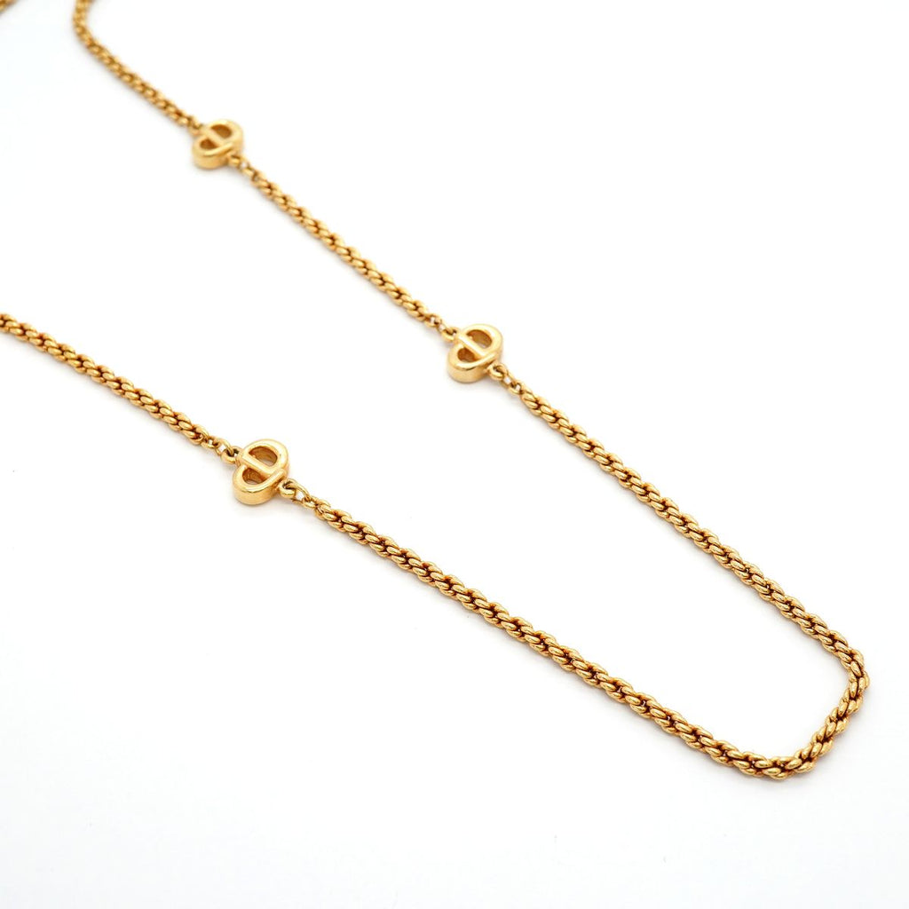 Dior Necklace CD Logo Gold Plated — view 2