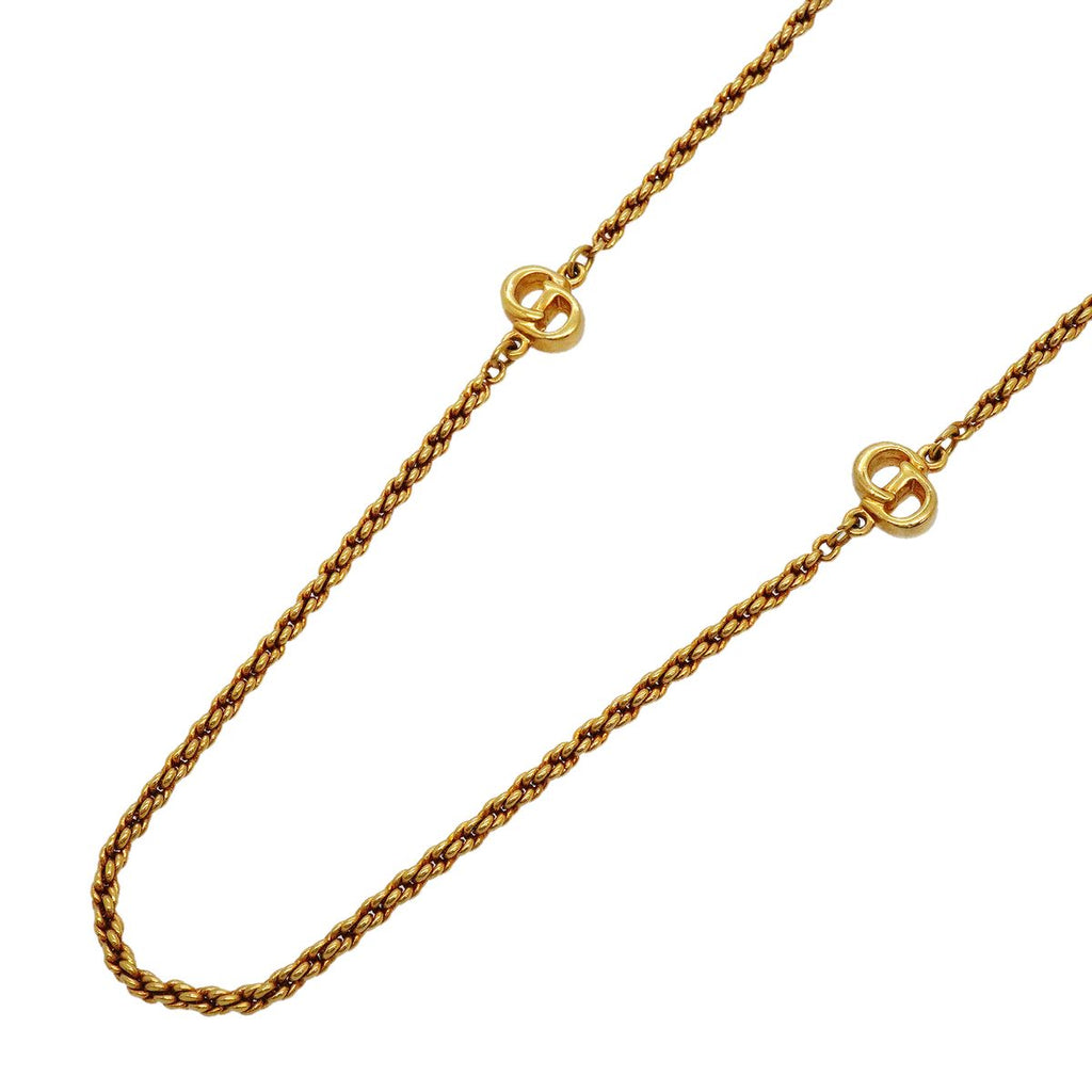 Dior Necklace CD Logo Gold Plated