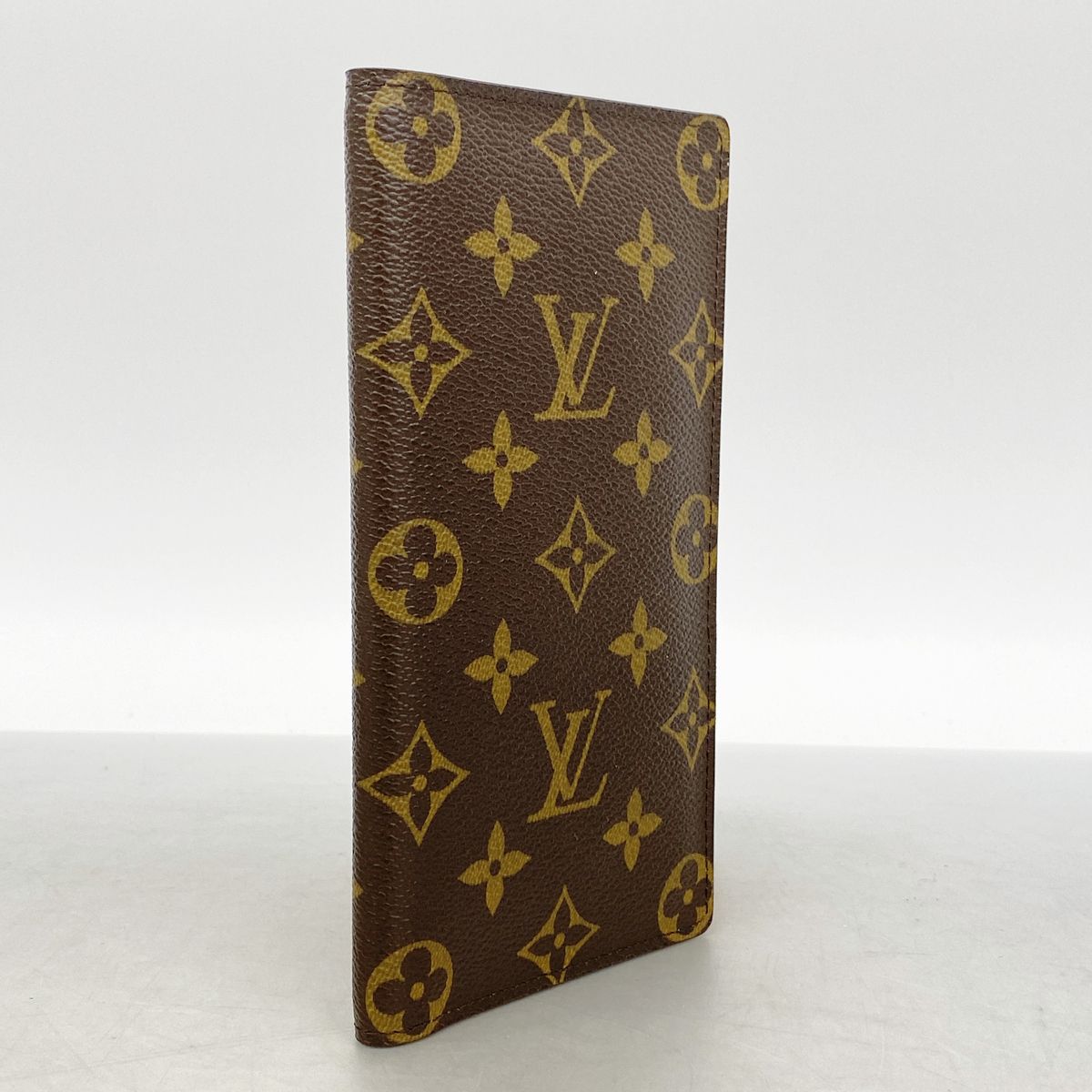 Louis Vuitton Long Billfold Monogram Porte Valeurs Cartes Credit Brown Wallet — view 2