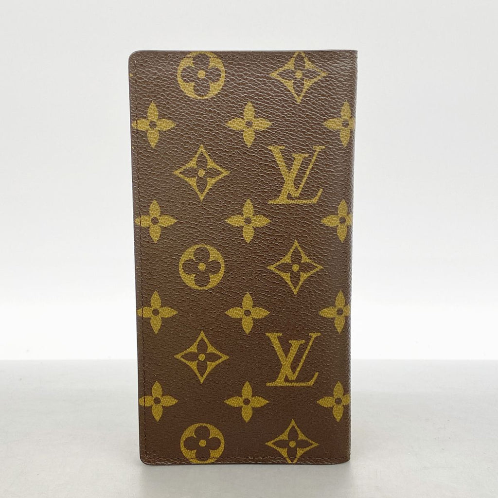 Louis Vuitton Long Billfold Monogram Porte Valeurs Cartes Credit Brown Wallet — view 7