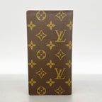 Louis Vuitton Long Billfold Monogram Porte Valeurs Cartes Credit Brown Wallet — view 7