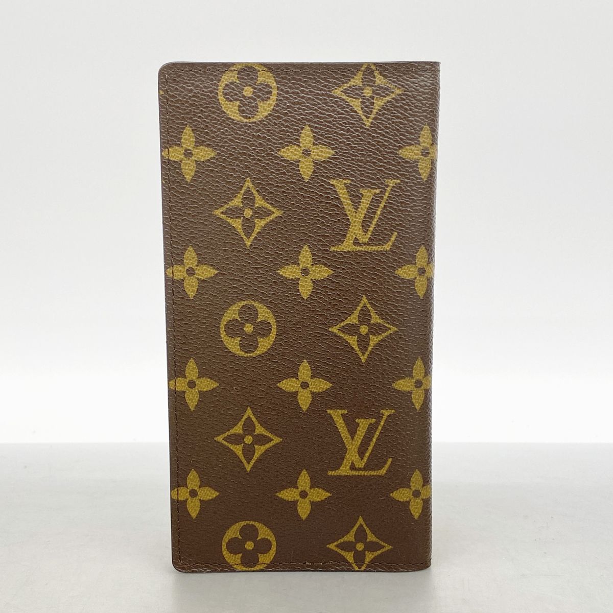 Louis Vuitton Long Billfold Monogram Porte Valeurs Cartes Credit Brown Wallet — view 7