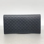 Gucci Wallet Micro Guccissima Leather Black Champagne Gold — view 8