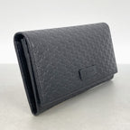 Gucci Wallet Micro Guccissima Leather Black Champagne Gold — view 2