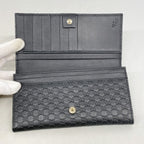 Gucci Wallet Micro Guccissima Leather Black Champagne Gold — view 7